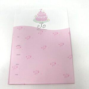Vivian Claire 2 Pack Pink Birthday Cake Party Invitations Envelopes Vellum Inser